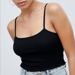 Lettuce hem crop cami